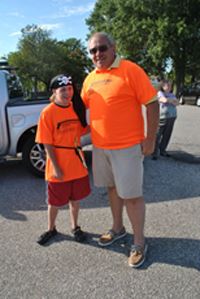 Posing with the Superintendent